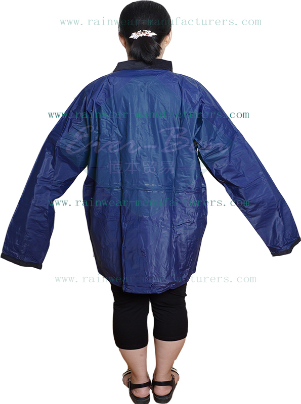 Double layers PVC womens rain jacket-womens plastic raincoats-ladies plastic raincoats